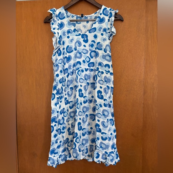Michelle McDowell Leopard Print Dress Medium‎ 100% Viscose - Picture 1 of 6